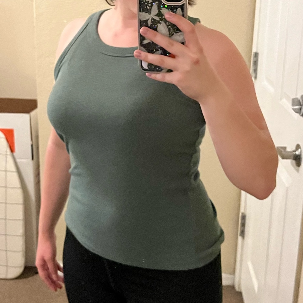 Olive & yellow tank | MUST SELL IMMEDIATELY LAST DATE FOR PURCHASE MAY 3RD, 2023